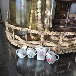 Miniature porcelain pitchers